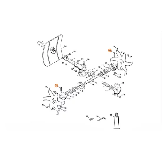 STIHL  Trzpień 4600 713 6600